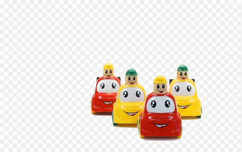 4个人开车的玩具模型