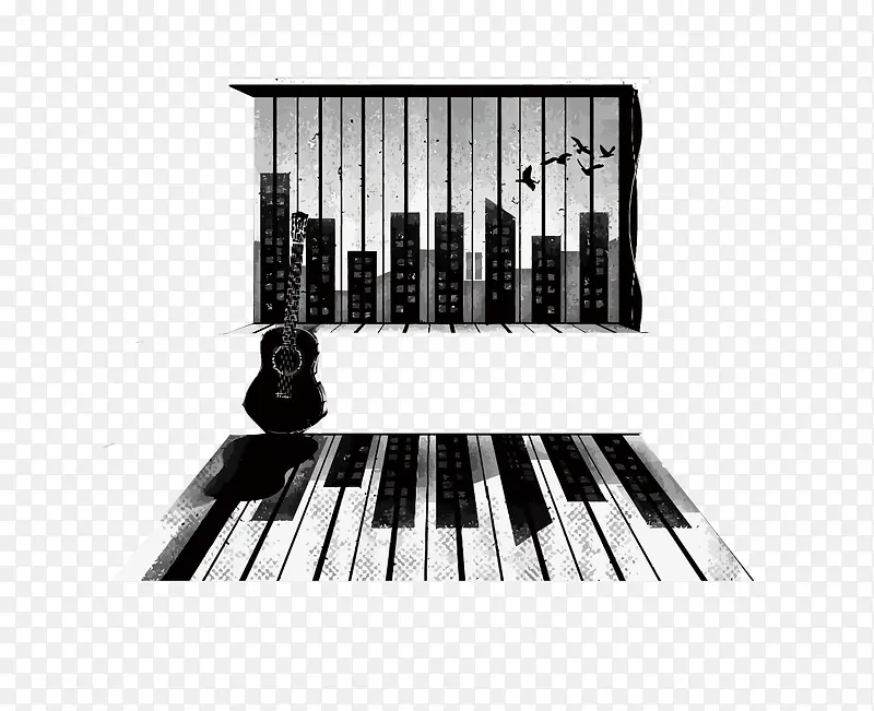 矢量钢琴键