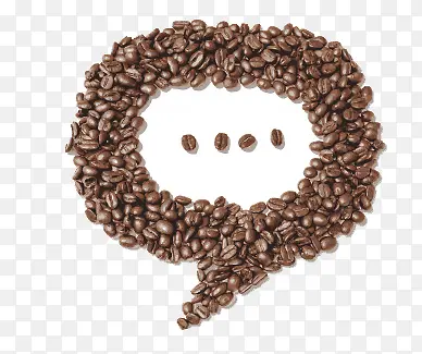 咖啡豆摆放的对话框图片