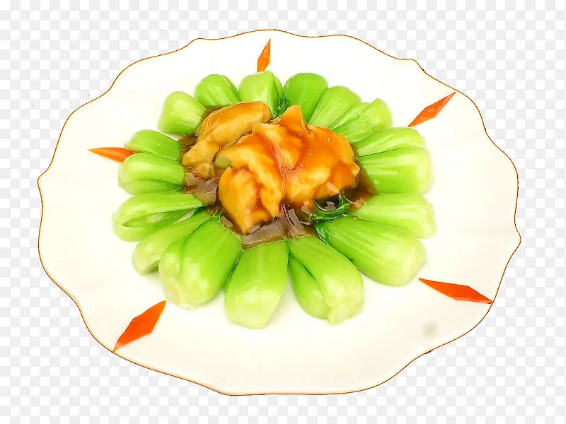 鲍汁菜胆猴头菇