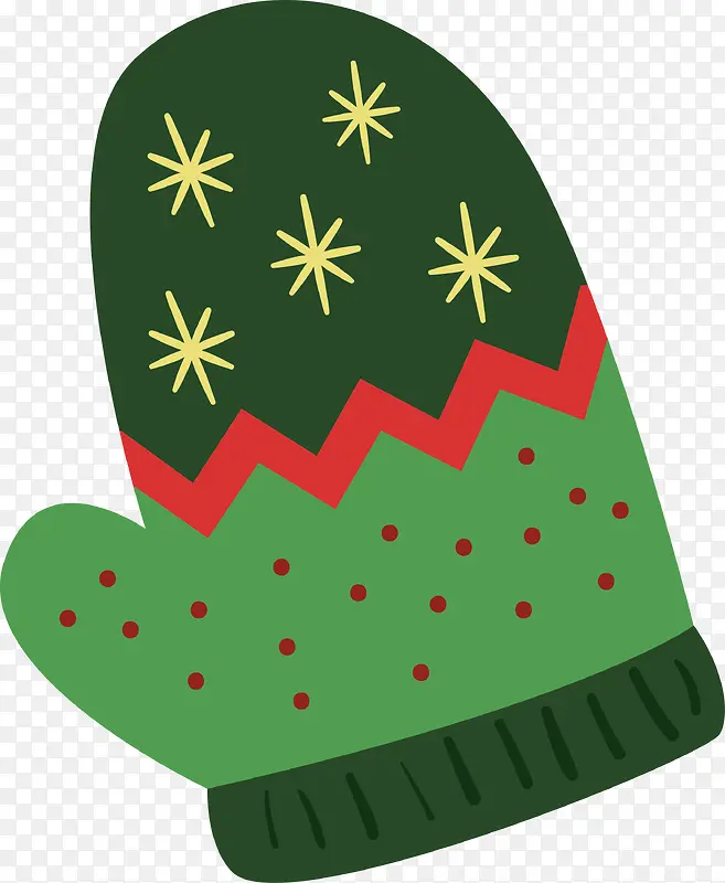 圣诞节绿色手套