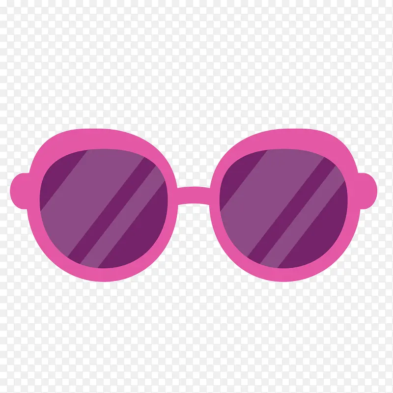 紫色卡通太阳眼镜