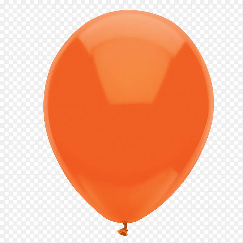 橙色手绘气球