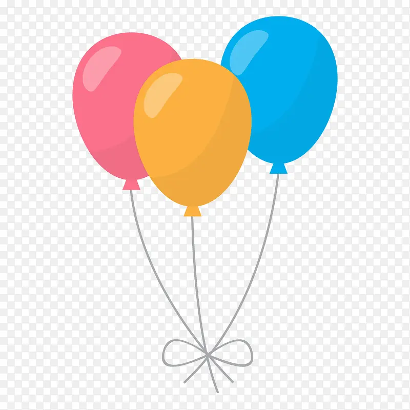 儿童节矢量气球免抠元素
