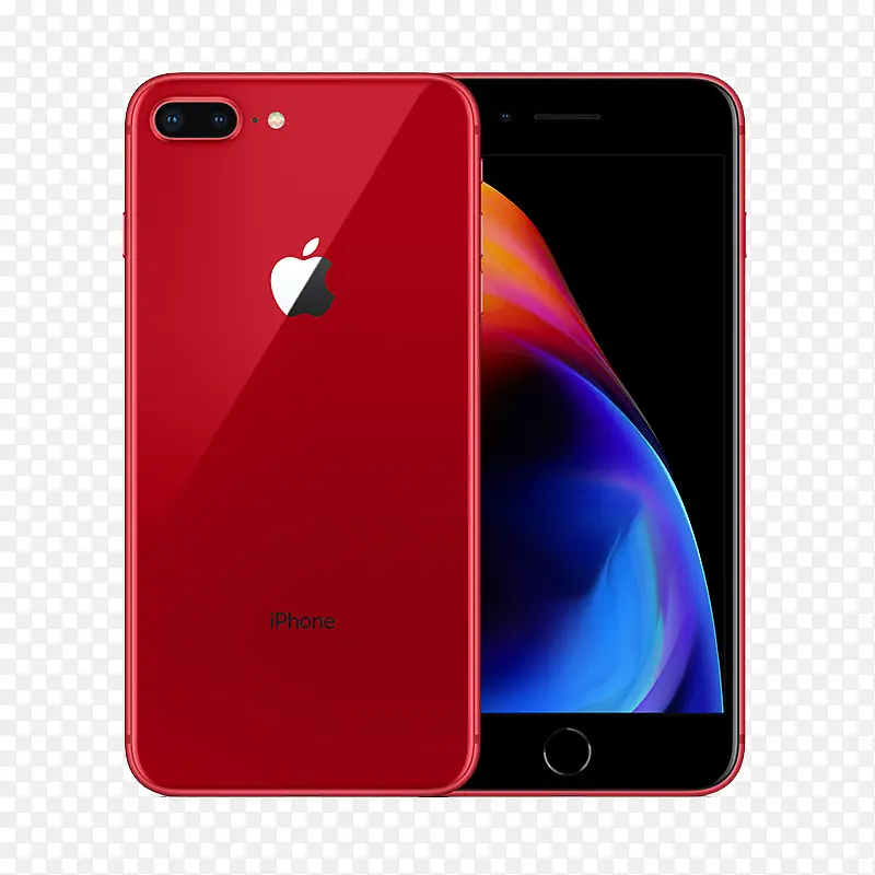 红色苹果8Plus手机