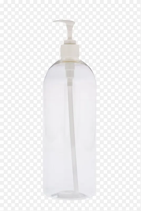 透明可见管子的塑料瓶罐实物