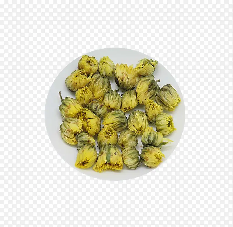 产品实物下火茶胎菊茶一盘