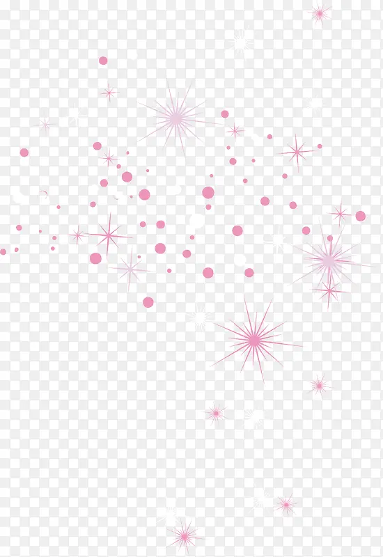 粉色星光矢量图