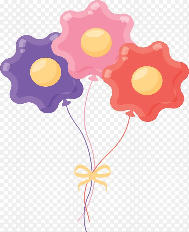 可爱花朵儿童节气球