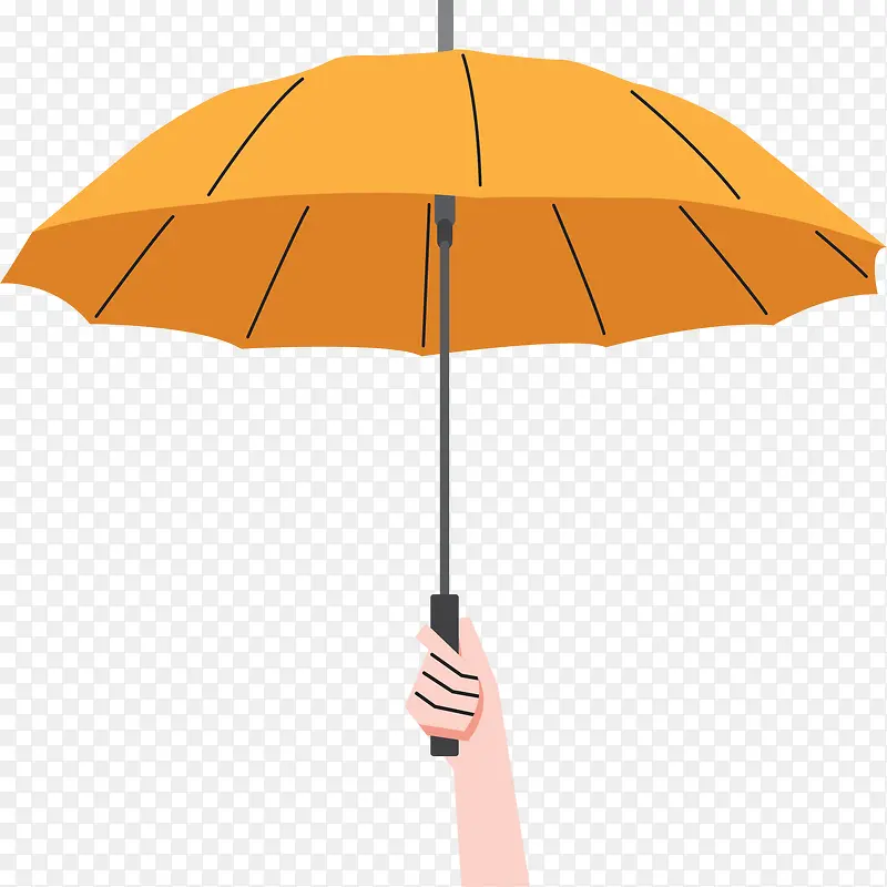 下雨天手拿雨伞海报