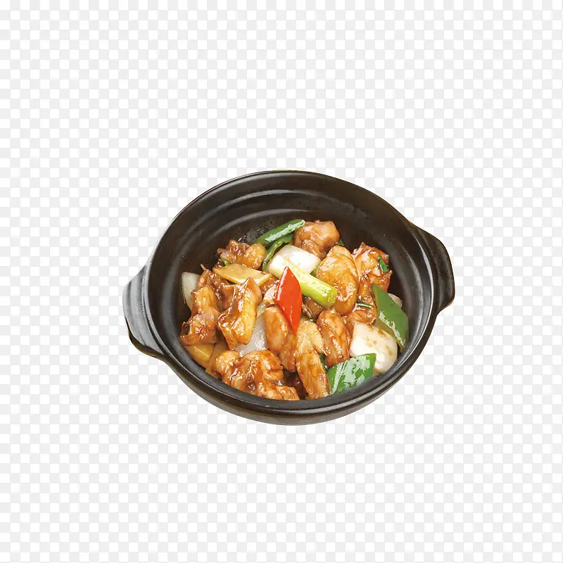 彩椒黄焖鸡肉米饭