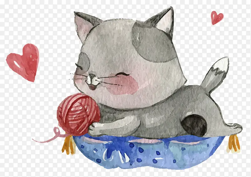 猫咪水粉画
