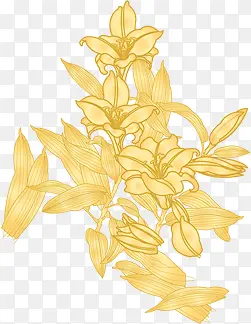 中秋节黄色玉兰花海报