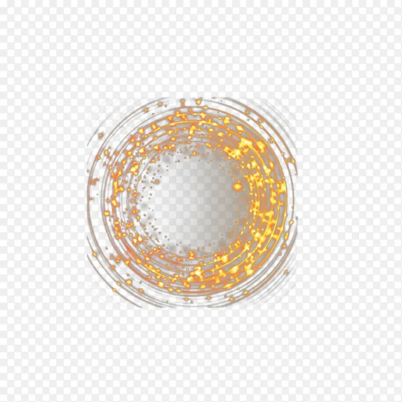 金色粒子光大气光效设计元素