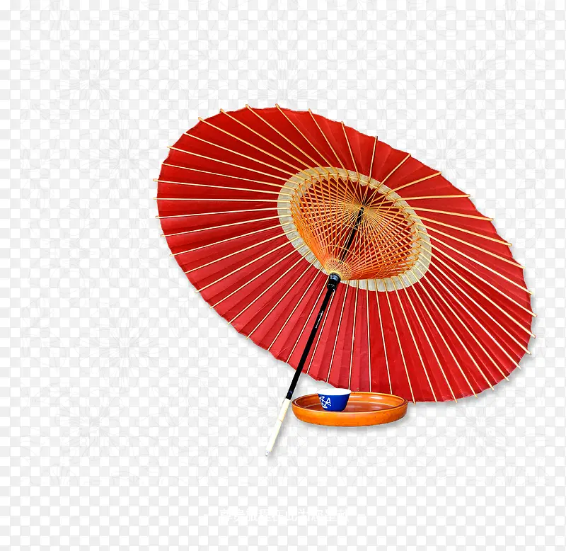 红色油纸伞高清图片素材