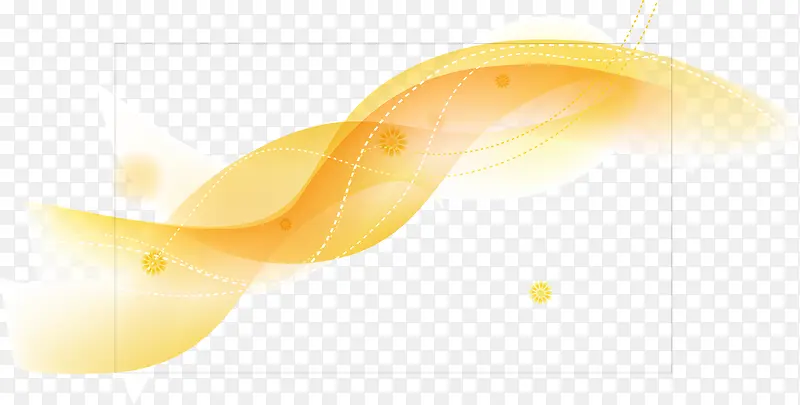 矢量抽象金色装饰曲线