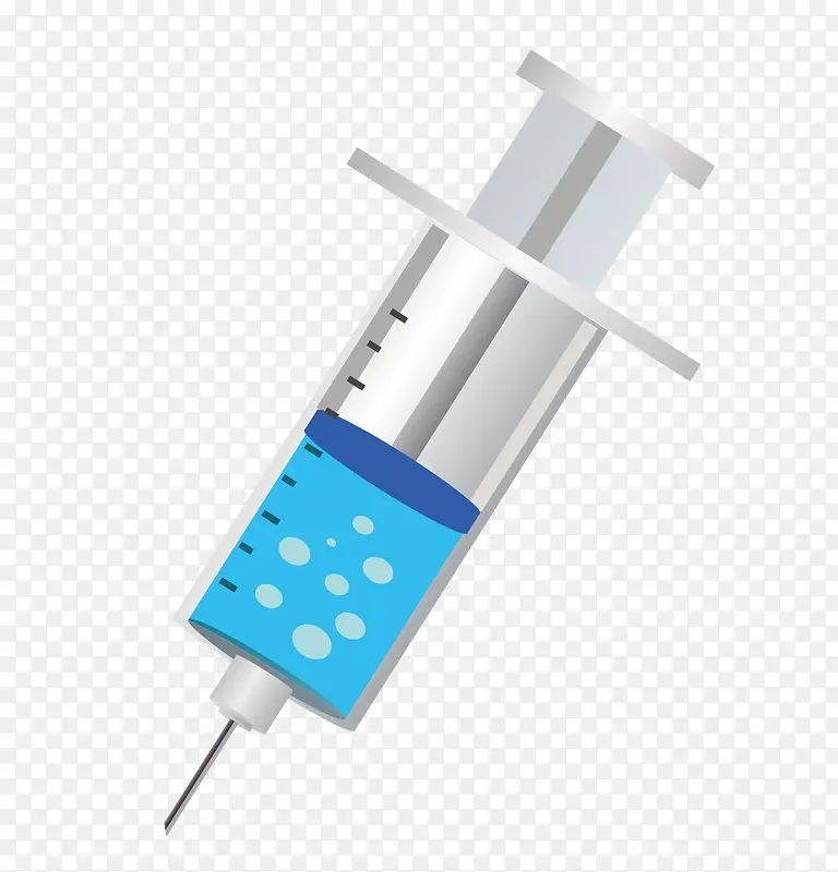卡通手绘疫苗针筒