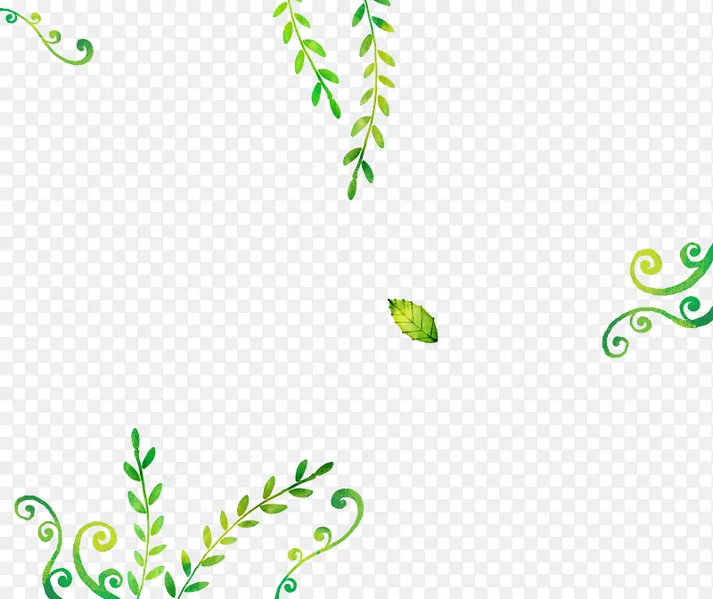 创意绿叶池塘图片