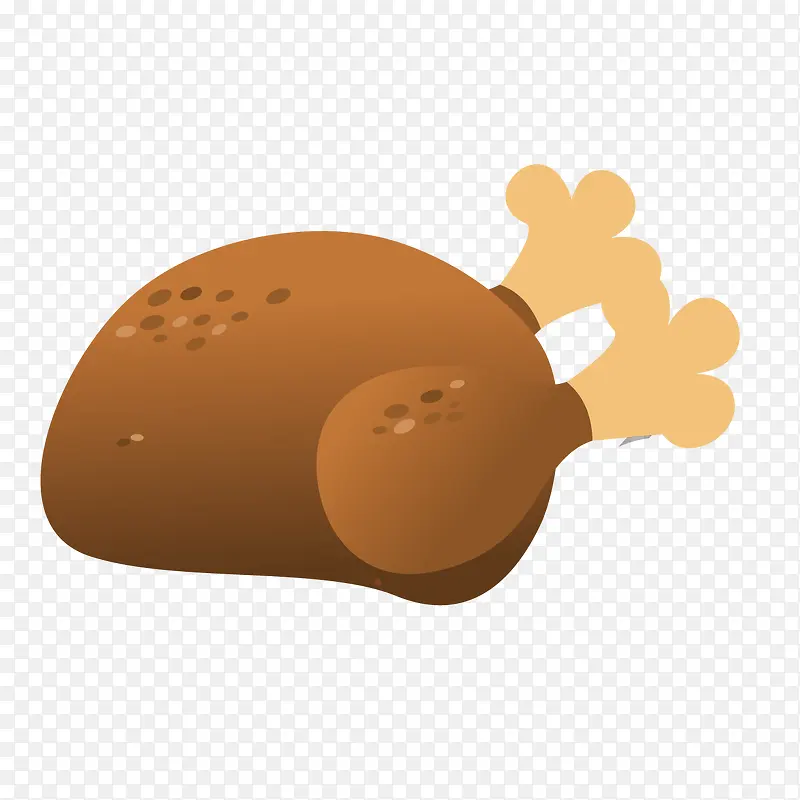 美味卡通鸡腿