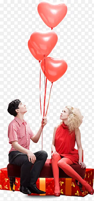 情侣间的气球