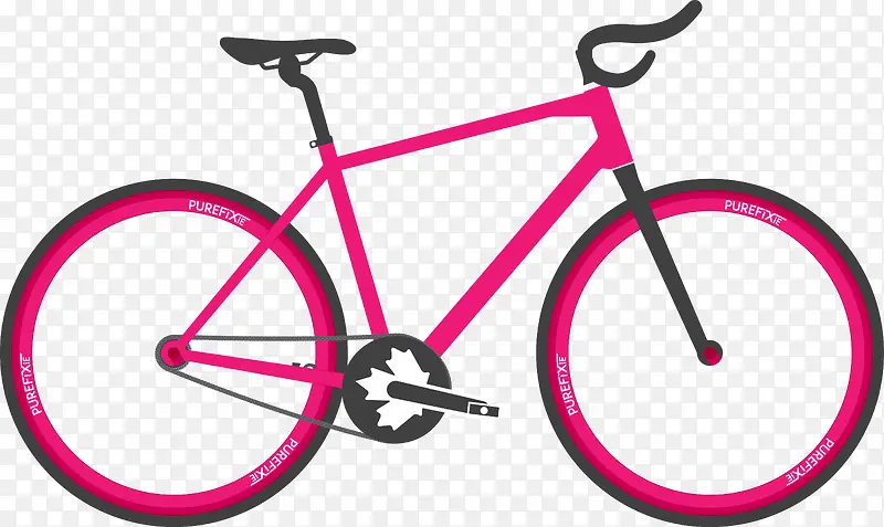 红色女用自行车