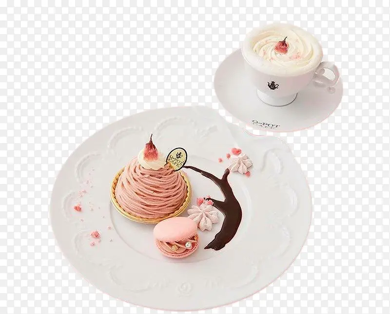 粉色小清新下午茶樱花系列甜品