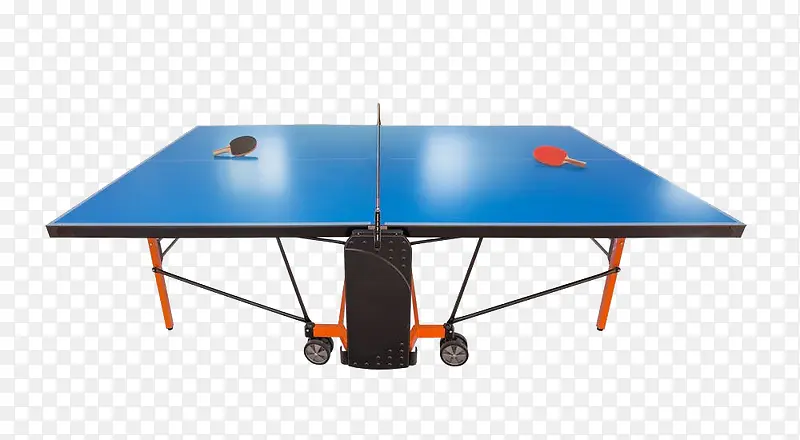 蓝色乒乓球台