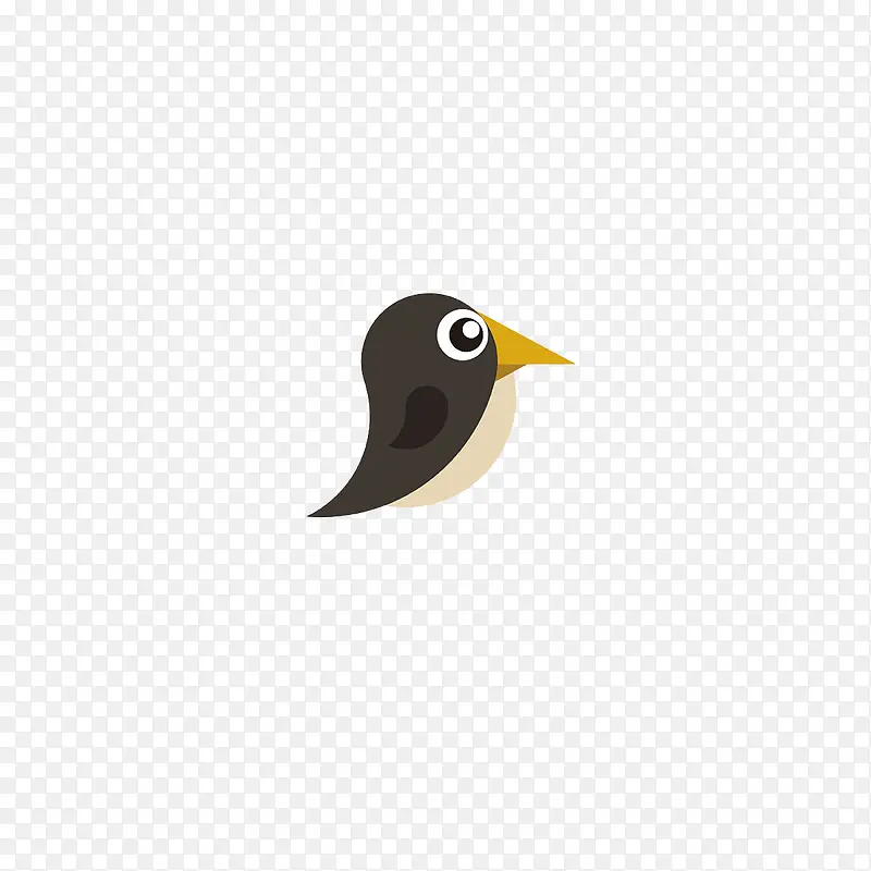卡通风啄木鸟商标logo