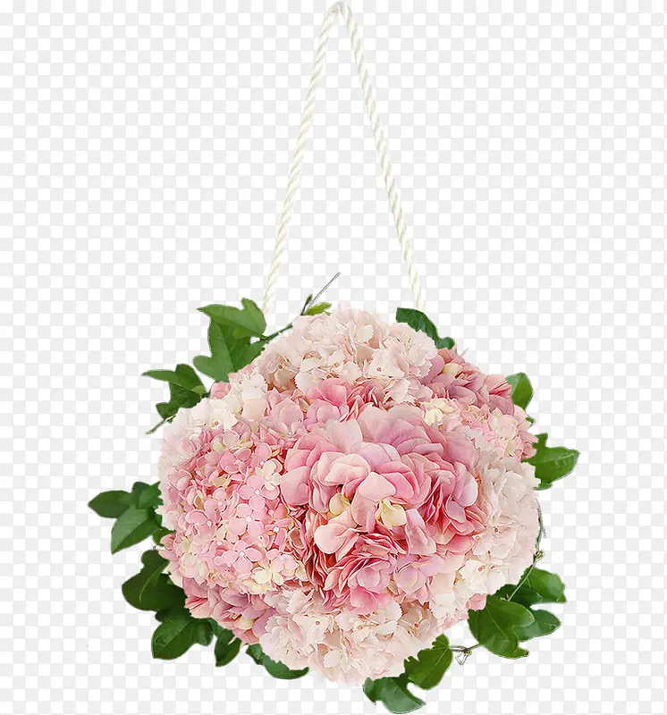 粉色植物挂篮