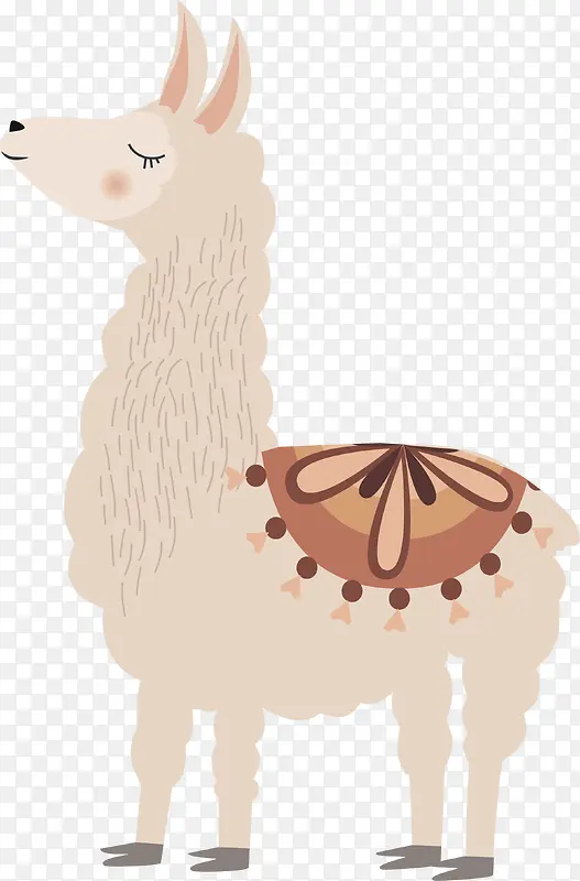 手绘羊驼插画设计