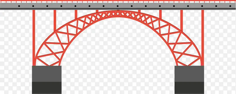 红色大桥桥梁