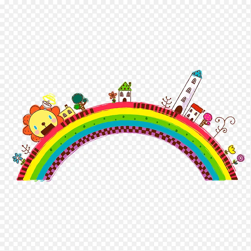 创意彩虹插画设计
