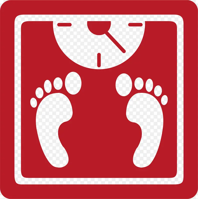 红色称重设计图标