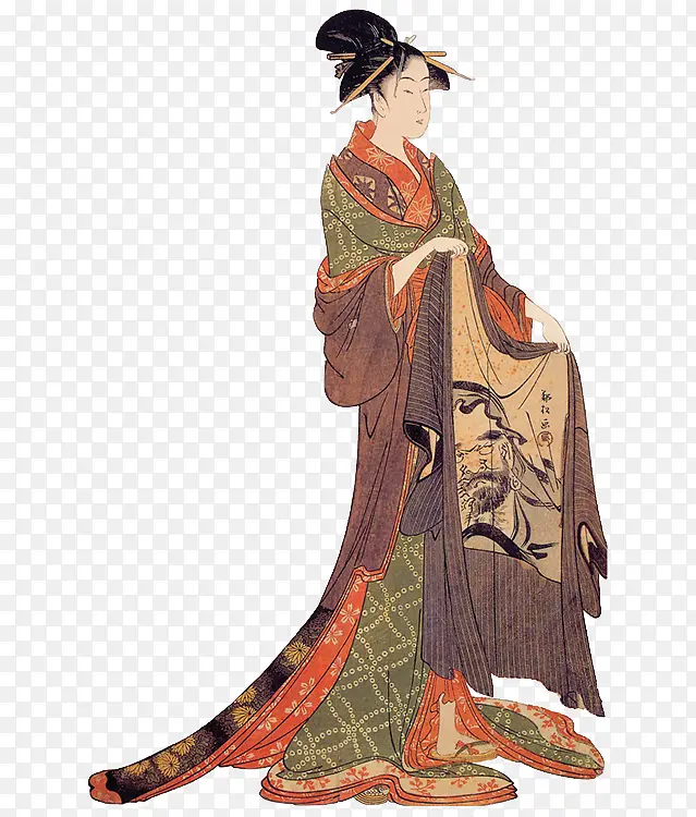 古代日本妇女插画