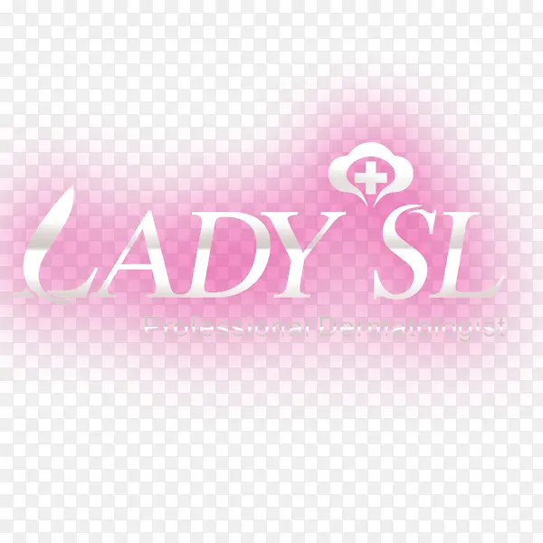 粉红色的LADY SL艺术字