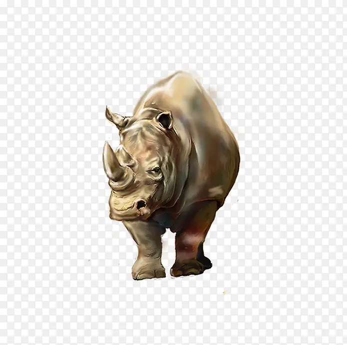 精致犀牛动物图标免抠图