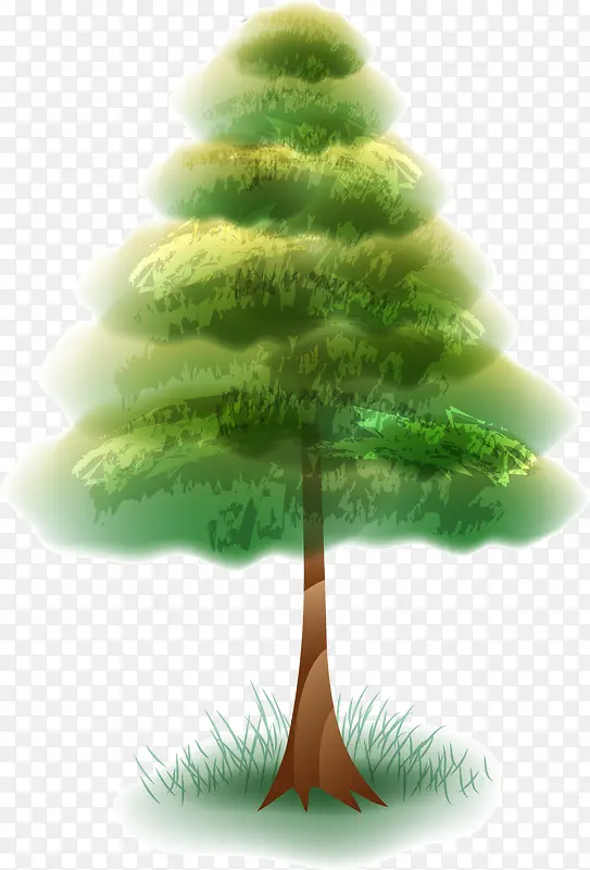 梦幻绿色创意树