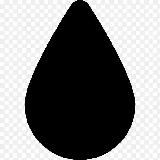 滴水的黑色形状图标