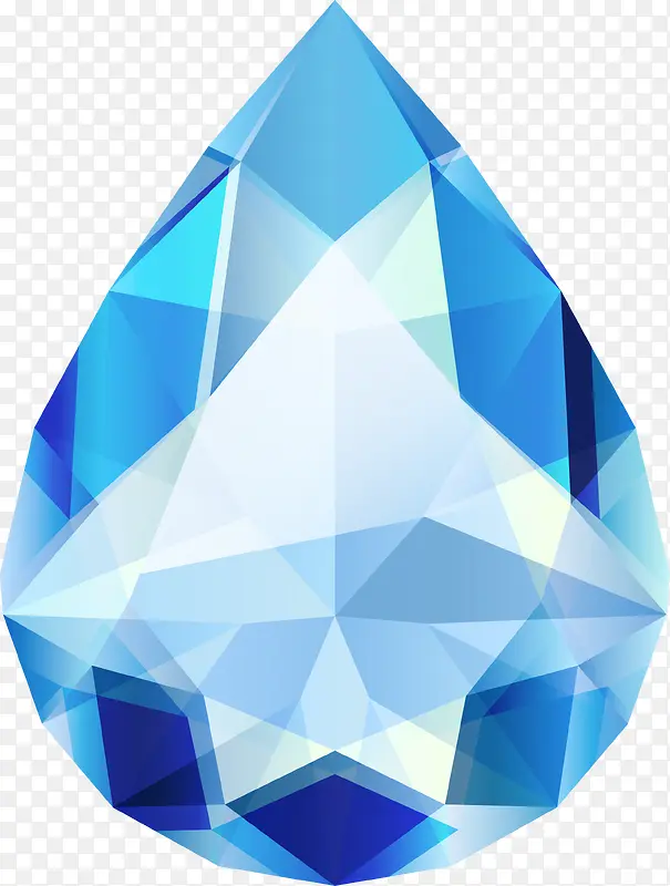 水晶蓝宝石矢量图