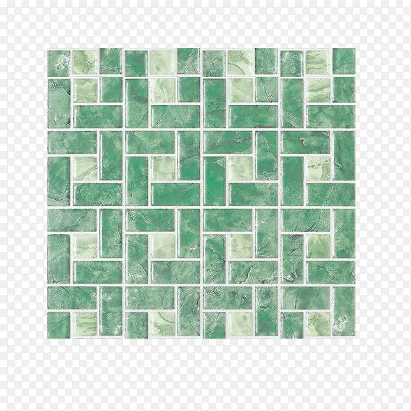 绿色瓷砖墙
