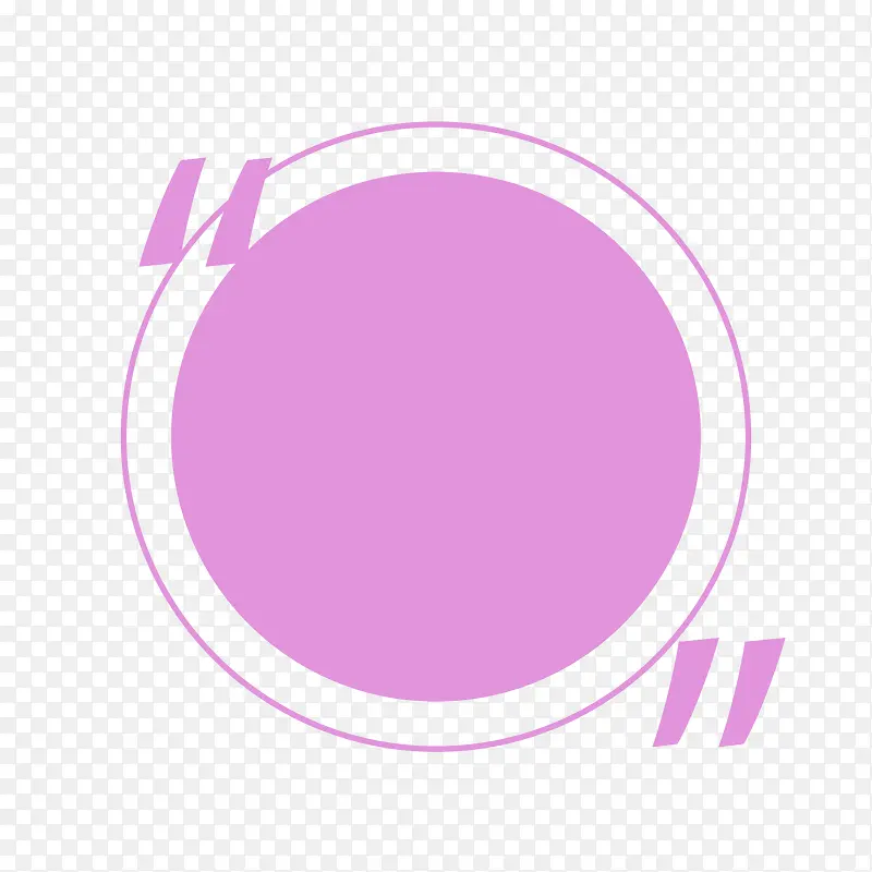 紫色圆形标签矢量图