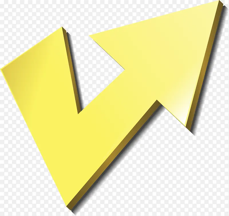 折角对号黄色箭头