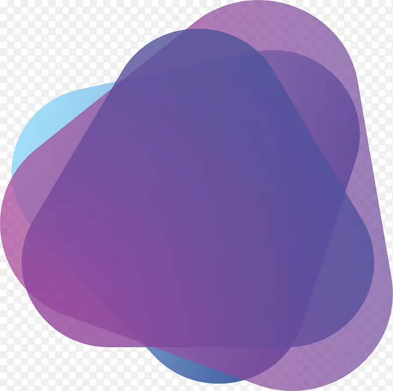 紫色三角抽象边框
