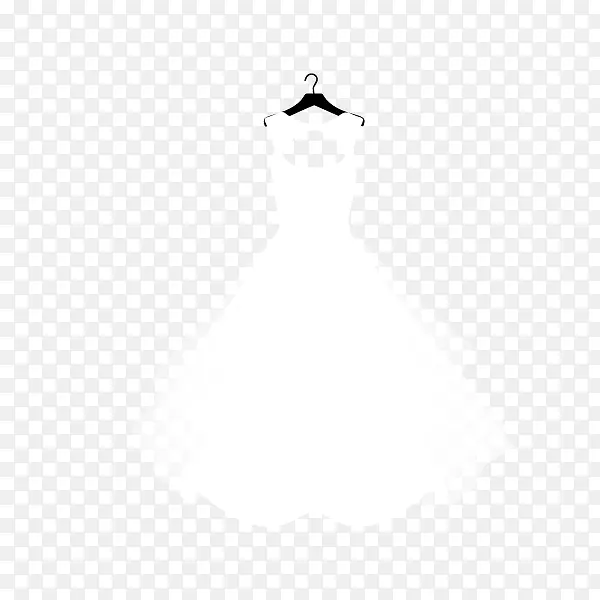 卡通白色婚纱礼服