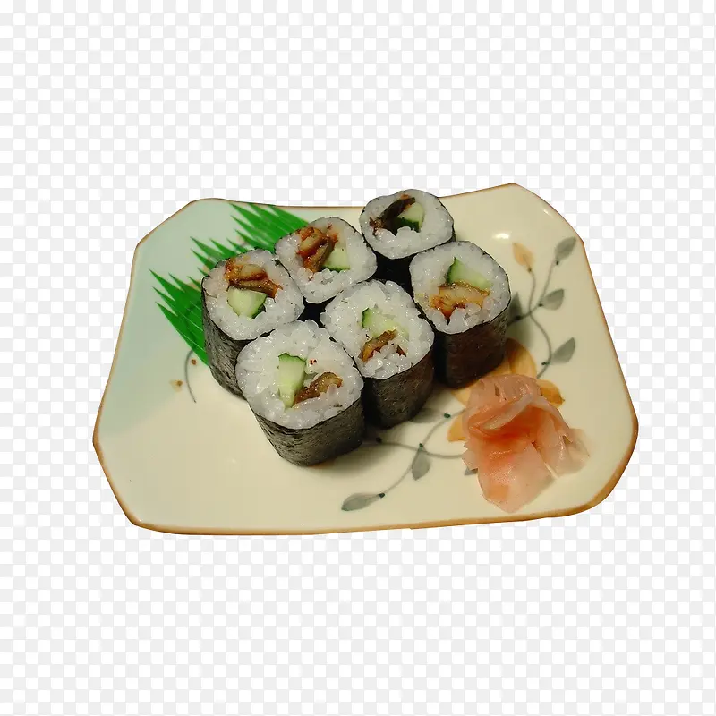 6只鳗鱼寿司食品餐饮