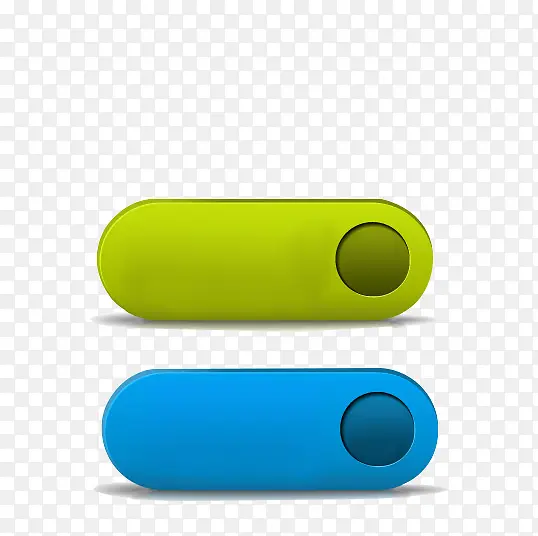 绿色蓝色按钮网站网页