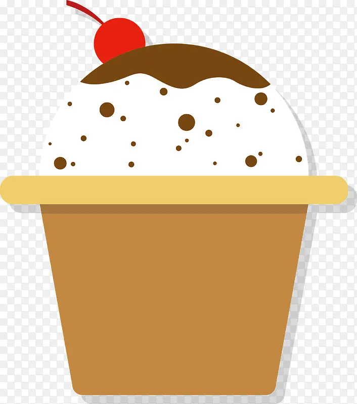 扁平化冰淇淋甜品图