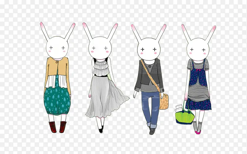 时尚兔子女郎