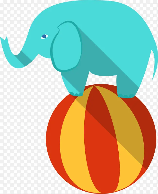 马戏团扁平气球大象