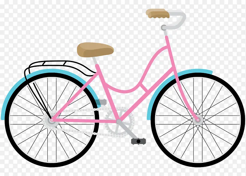 粉色时尚女士自行车